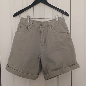 Vintage high-waisted denim shorts